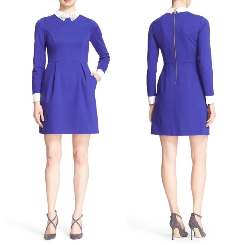 Ted Baker London Moona Embellished Collar Dress Size 3